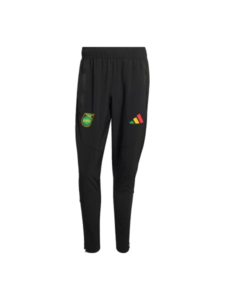 ADIDAS PERFORMANCE Sportovní kalhoty Jamaika x Bob Marley Tiro Travel žlutá / zelená / červená černá