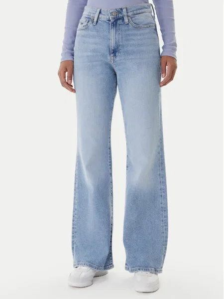 Tommy Jeans Blugi Bella Flare Fit albastru