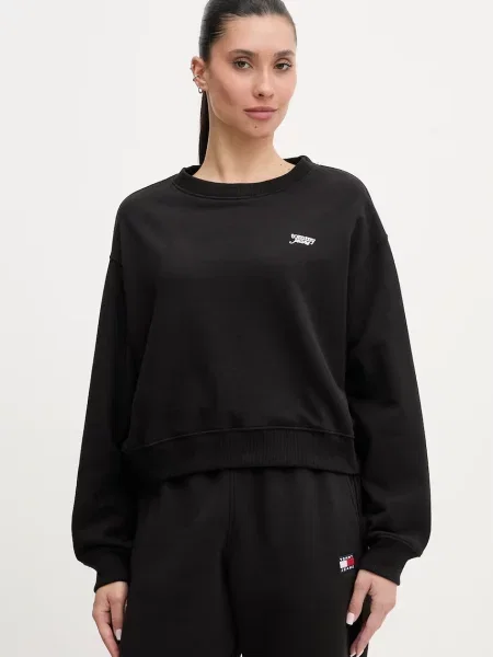 Tommy Jeans hanorac pentru femei din negru