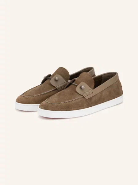 Christian Louboutin Mokasíny Chambeliboat hnědá