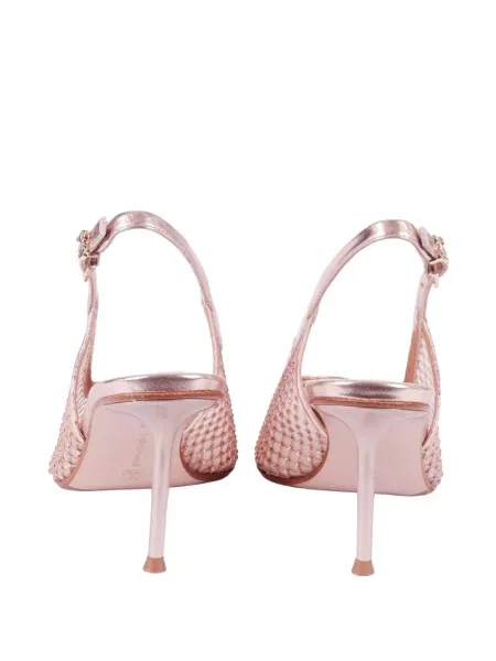 Pantofi cu toc Sergio Levantesi slingback roz