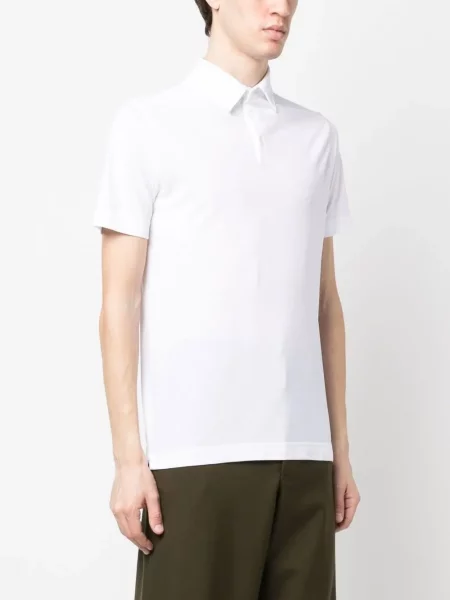 Scurt tricou polo Zanone alb