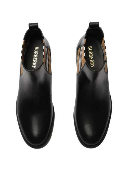 Botine Burberry din piele negru
