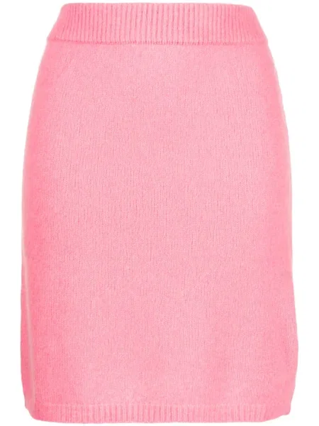 Fustă Cashmere In Love din cașmir roz