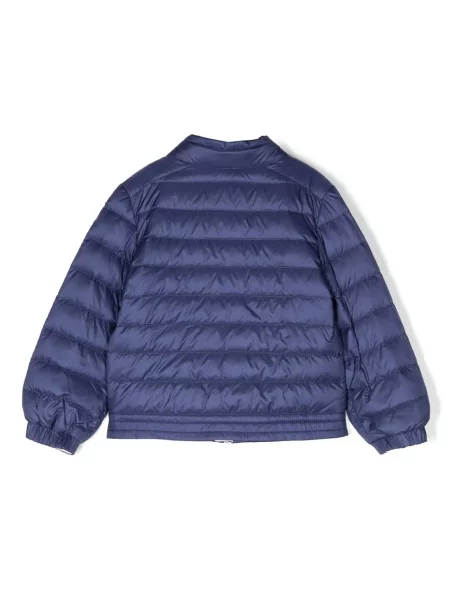 Kurtka puchowa dziecięca Moncler Enfant niebieska