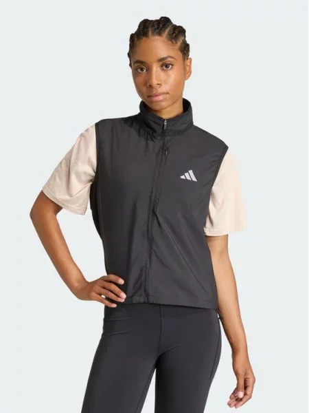 Adidas Γιλέκο Running μαύρο