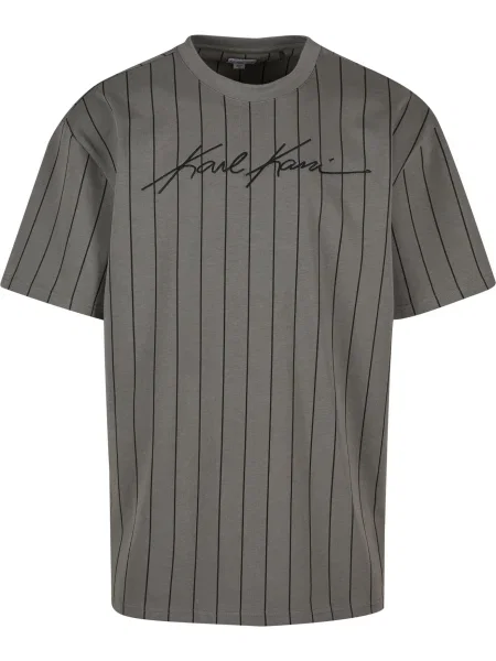 Karl Kani Tricou Autograph gri negru