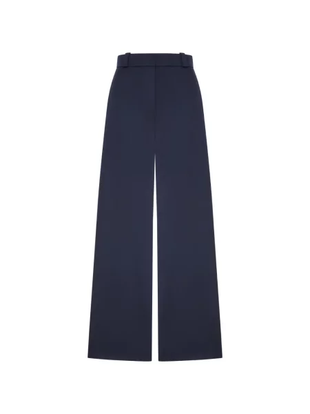 Pantaloni Giorgio Armani de lână albastru