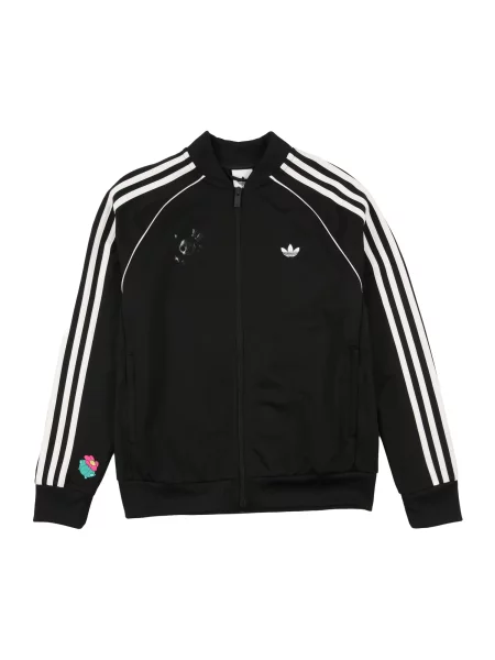 ADIDAS ORIGINALS Geacă de primăvară-toamnă BRAWL STARS SUPERSTAR LOOSE TRACK verde / roz / negru alb
