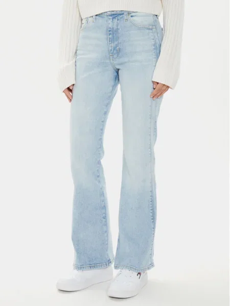 Tommy Jeans Blugi Sylvia Flare Fit albastru