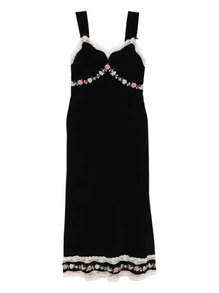 Костюм миди рокля Rixo до коляното черно