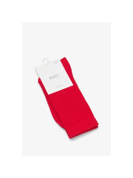 Шкарпетки високі Estro червоні