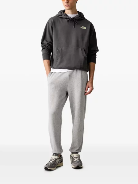 Hoodie The North Face με σχέδιο με κορδόνι γκρι