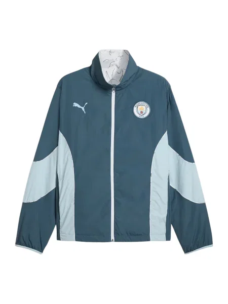 PUMA Geacă sport Manchester City Kidsuper albastru deschis / grafit gri
