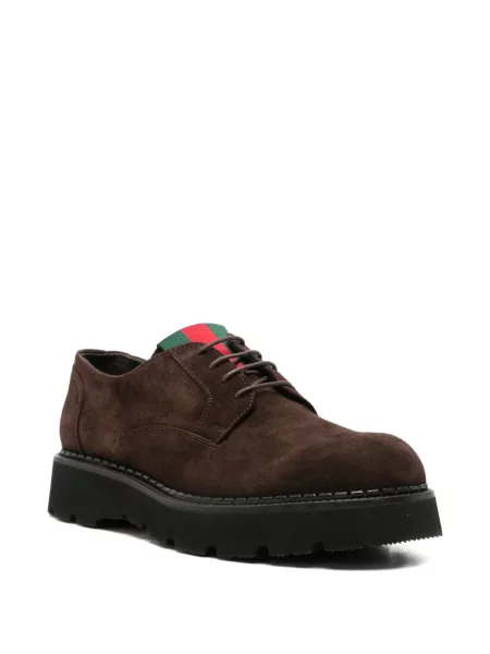 Pantofi derby John Harrison din piele de căprioară maro
