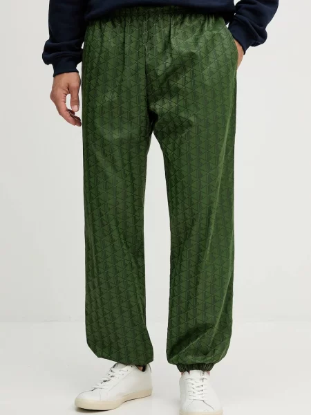 Спортивні штани Lacoste візерунок зелений