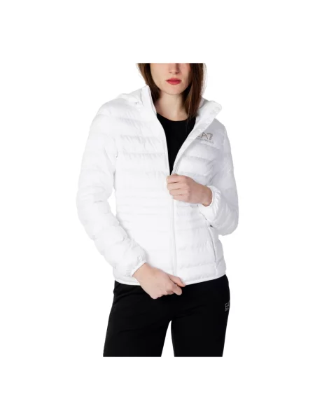 Kurtka Emporio Armani Ea7 z kapturem biała