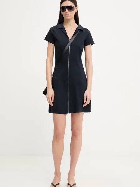 G-Star šaty s viskózou Soft sculpt fit flare