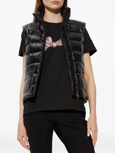Matlasat vestă Moncler negru