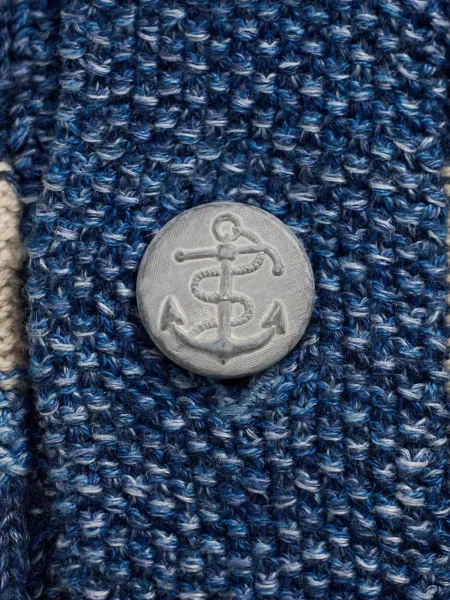 Cardigan Ralph Lauren Rrl cu dungi albastru