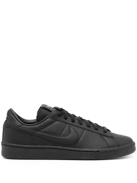 Sneakerși Black Comme Des Garçons cu șireturi din piele negru