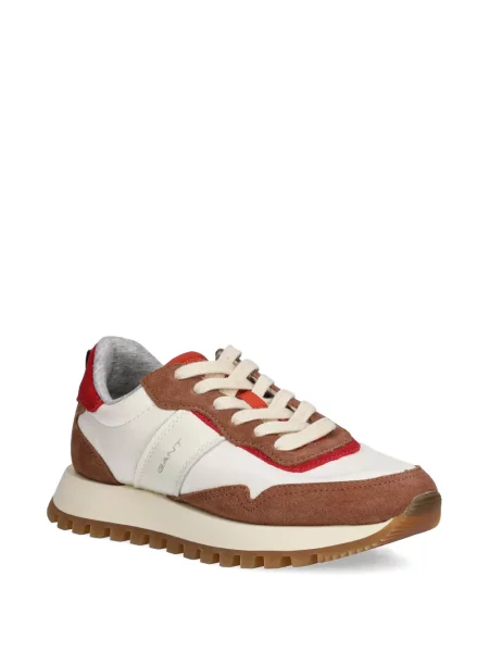 Sneakers Gant με κορδόνια με δαντέλα λευκό