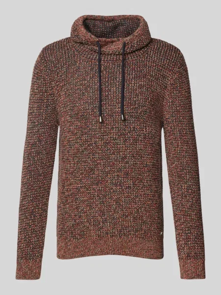 Sweter z dzianiny z prążkowanymi wykończeniami Ragman