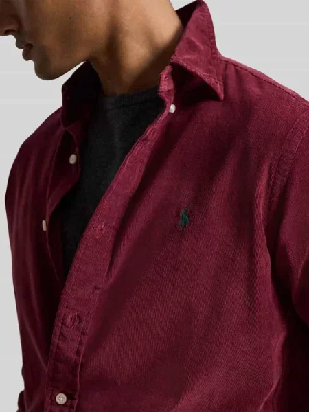 Koszula Polo Ralph Lauren z twillu czerwona