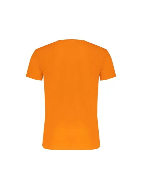 Koszulka Trussardi z nadrukiem pomarańczowa