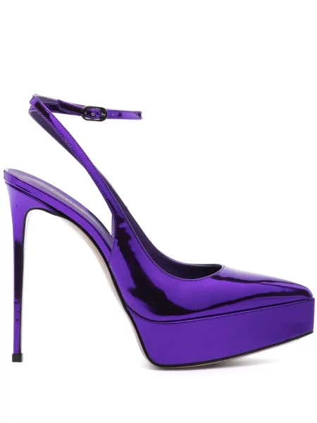 Pantofi cu toc Le Silla cu platformă violet