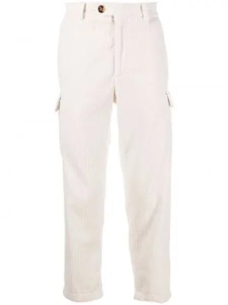 Pantaloni cargo Brunello Cucinelli de catifea cord