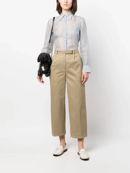Plisuoti kelnės Thom Browne apkarpytas