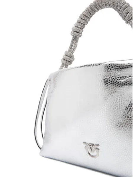 Kabelka PINKO Mini Clutch+Manico SP Al PLTT strieborná