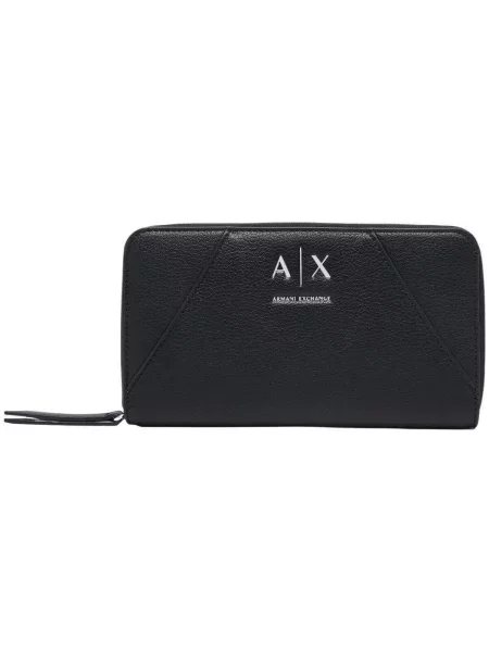 Portofel Armani Exchange din piele negru
