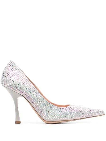 Pantofi cu toc Liu Jo de cristal gri