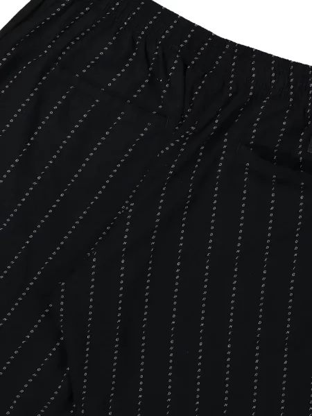 Pantaloni Neighborhood cu dungi negru
