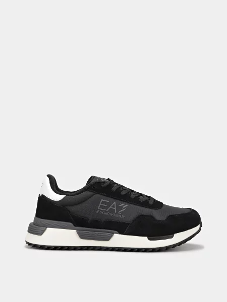 Жіночі Кросівки білий/чорний шкіра з покриттям/поліестер/шк білі