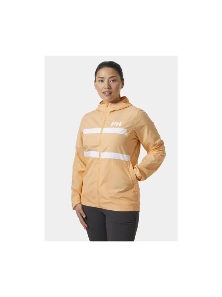 Jachtařská bunda Helly Hansen Salt Stripe Windbreaker miami peach žlutá
