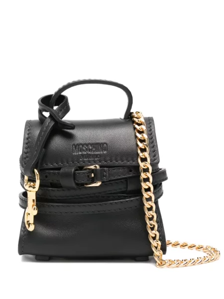 Geanta de piele Moschino din piele negru