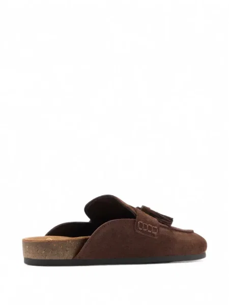 Papuci tip mules Sam Edelman din piele de căprioară maro