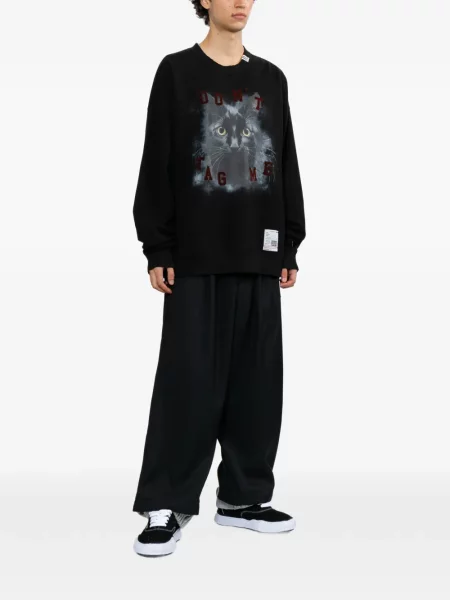 Hanorac Maison Mihara Yasuhiro cu imagine negru