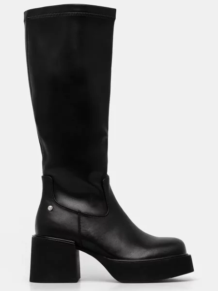 Кожаные сапоги Goe черные