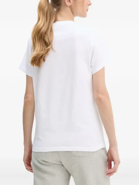 Tricou From Future cu motiv cu inimi alb