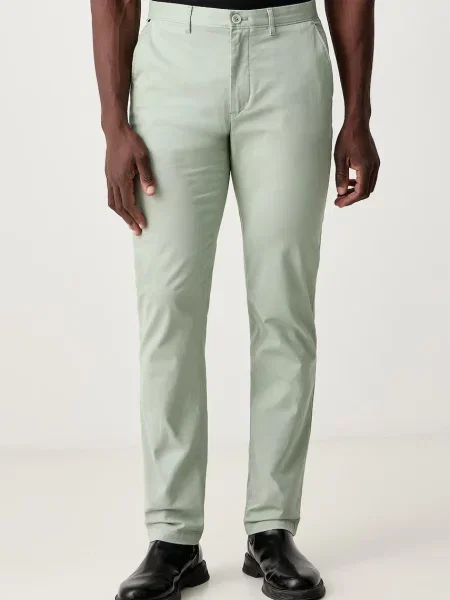 Tommy Hilfiger παντελόνι chino Ανδρικό με ελαστάν πράσινο