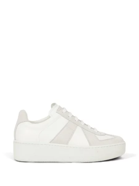 Sneakerși Maison Margiela cu pană alb
