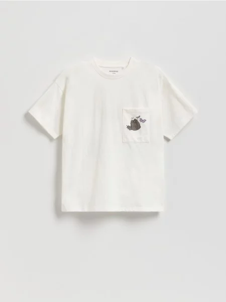 Reserved Tricou din Pusheen crem