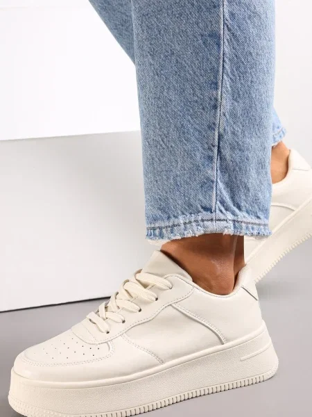 Sneakers cu platformă șiretate Arvilla bej