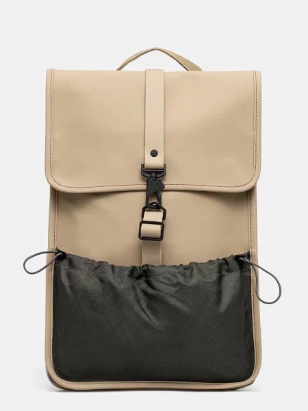 Rains plecak Mix Backpack Mini duży gładki beżowy