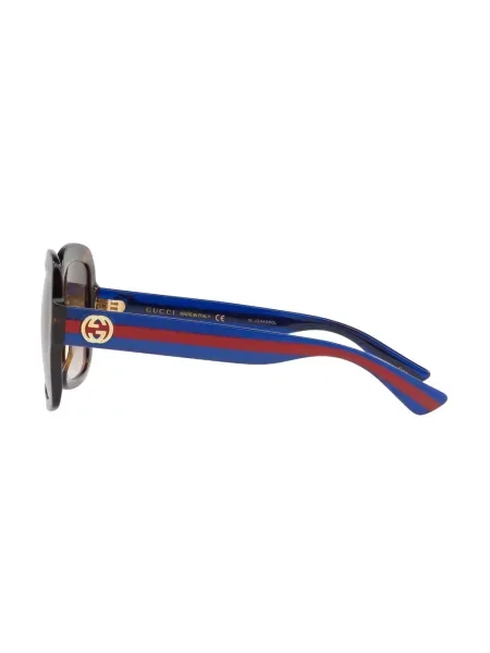 Квадратни слънчеви очила Gucci Eyewear кафяво