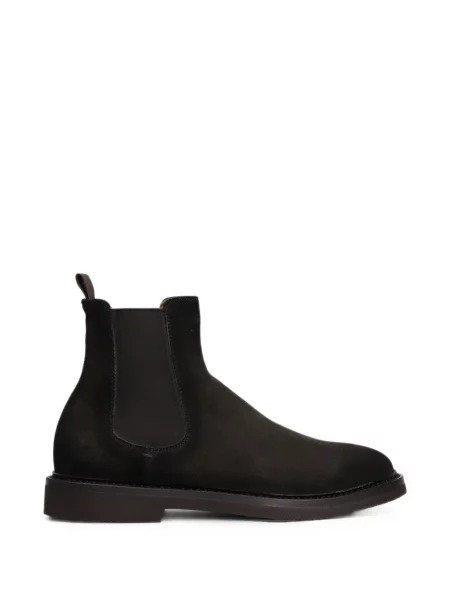 Botine chelsea Officine Creative din piele de căprioară maro